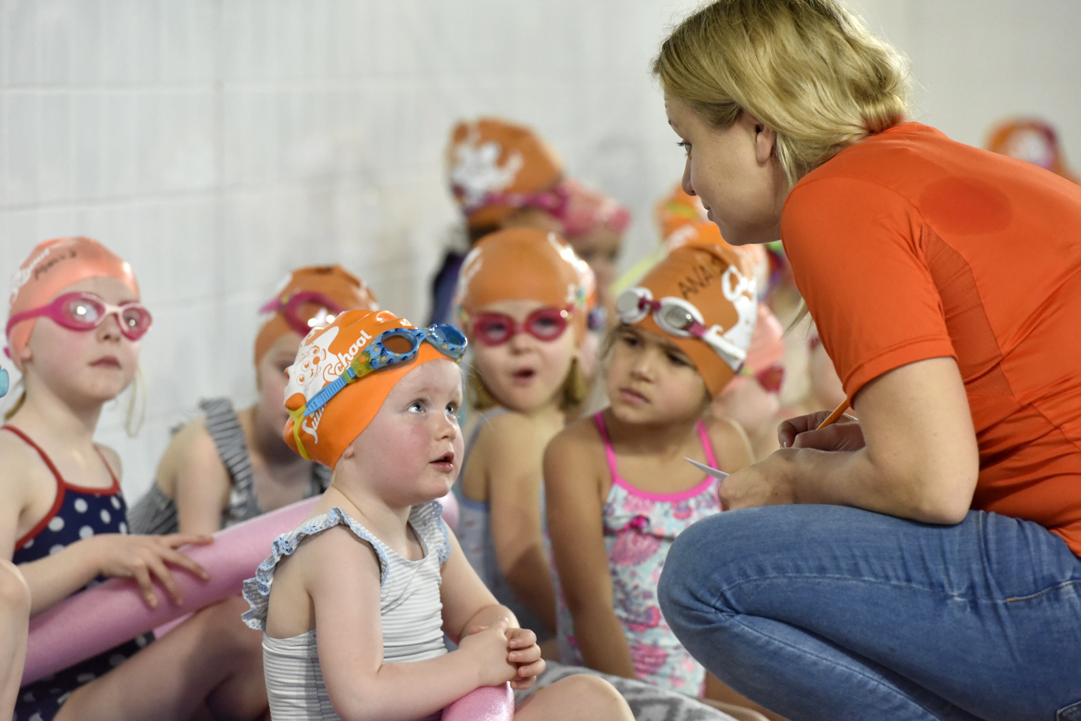 Cindys Swim School Gala - listening hard childrens swimming lessons