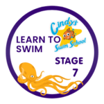 Cindy's Swim School Learn to Swim Stage 7 badge