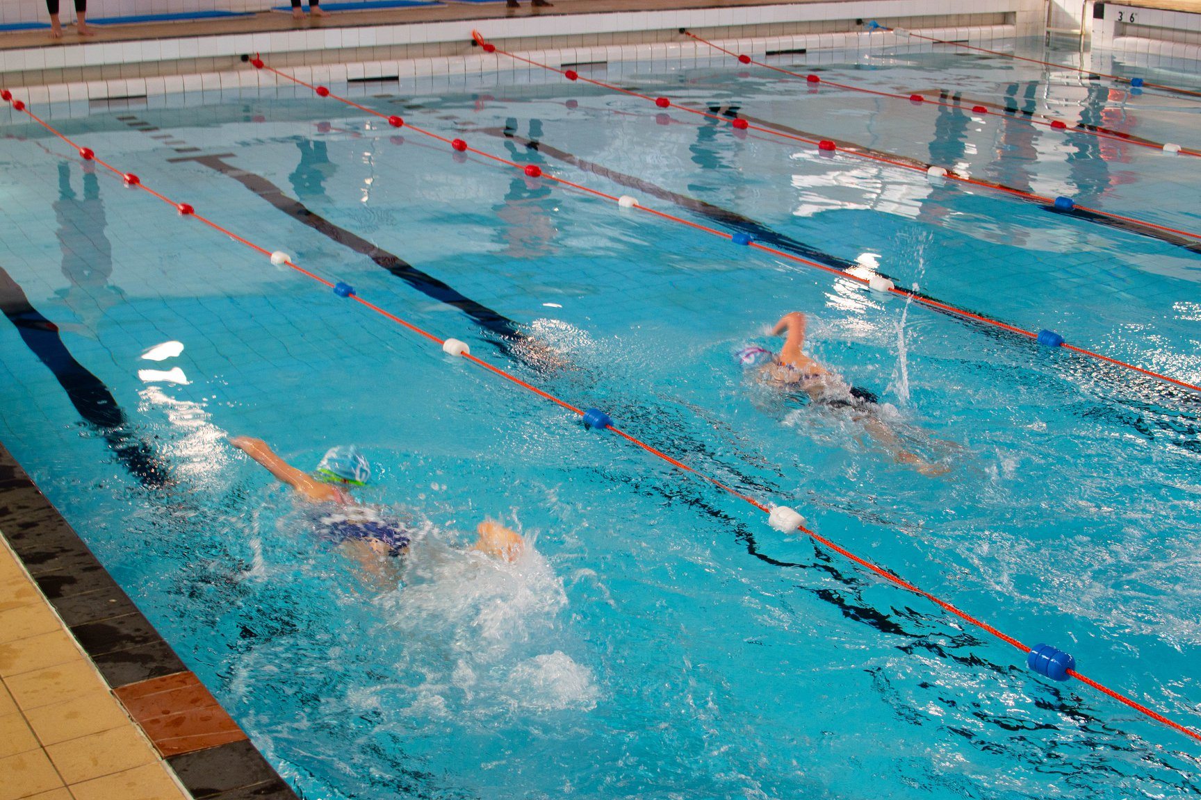 children ready to swim