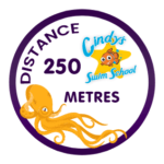 250 Metres Distance badge