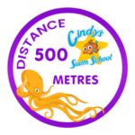 500 Metres Distance badge