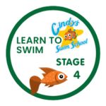 Cindy's Swim School Learn to Swim Stage 4 badge