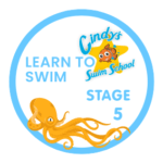 Cindy's Swim School Learn to Swim Stage 5 badge