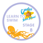 Cindy's Swim School Learn to Swim Stage 8 badge
