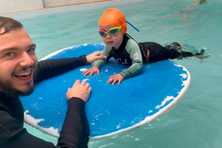 Baby 2 big float fun stage 1 swim lesson