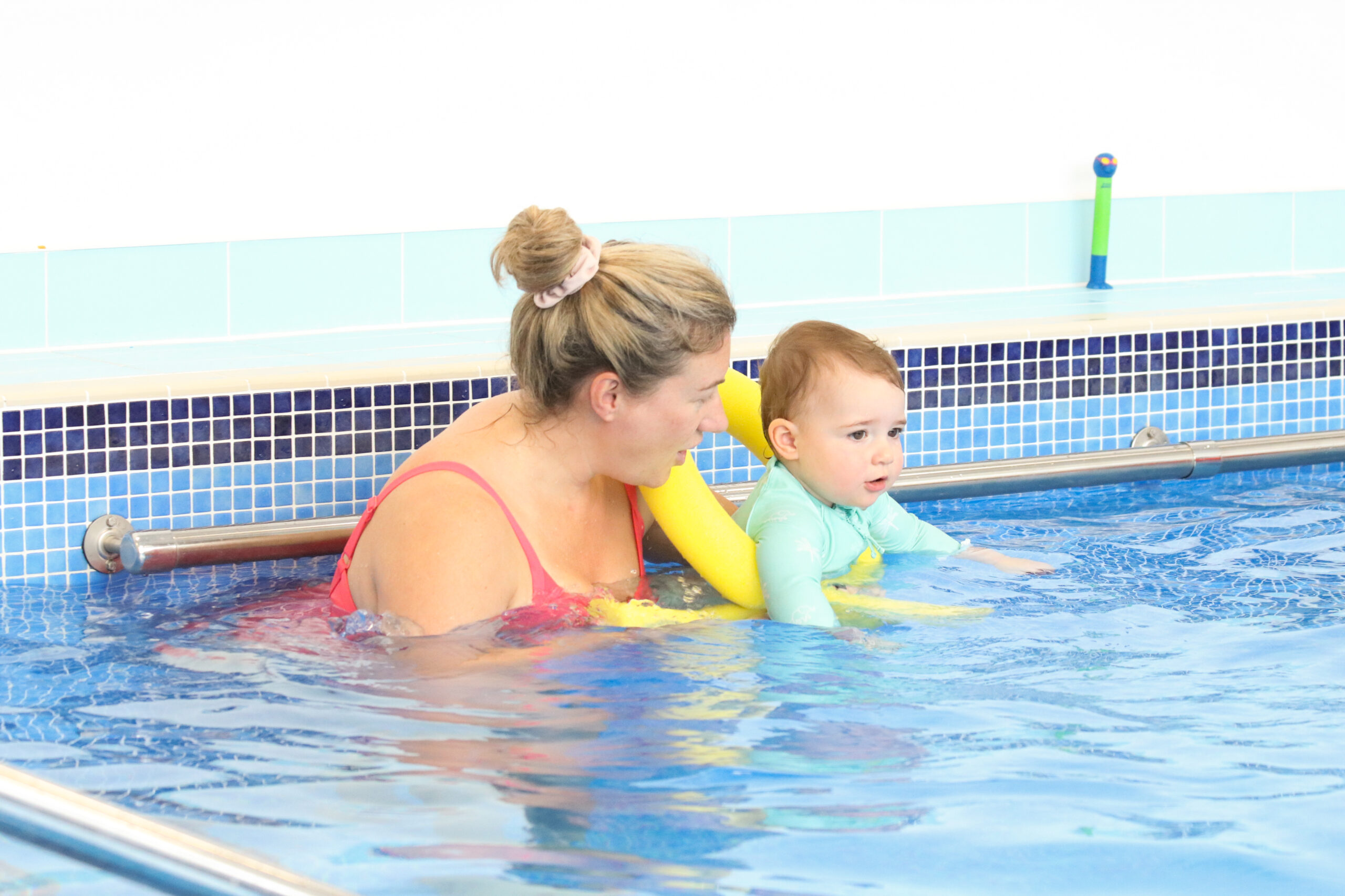 Baby 2 - front speedboat, with board and noodle. UNAIDED self propelling and blowing bubbles