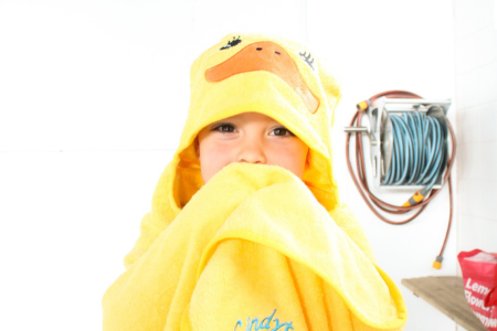 Yellow Duck Wrap Baby Towel