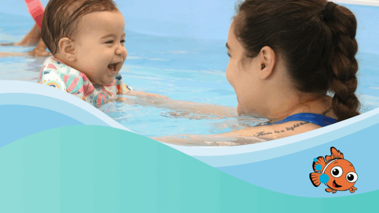 Tooting Baby Swimming
