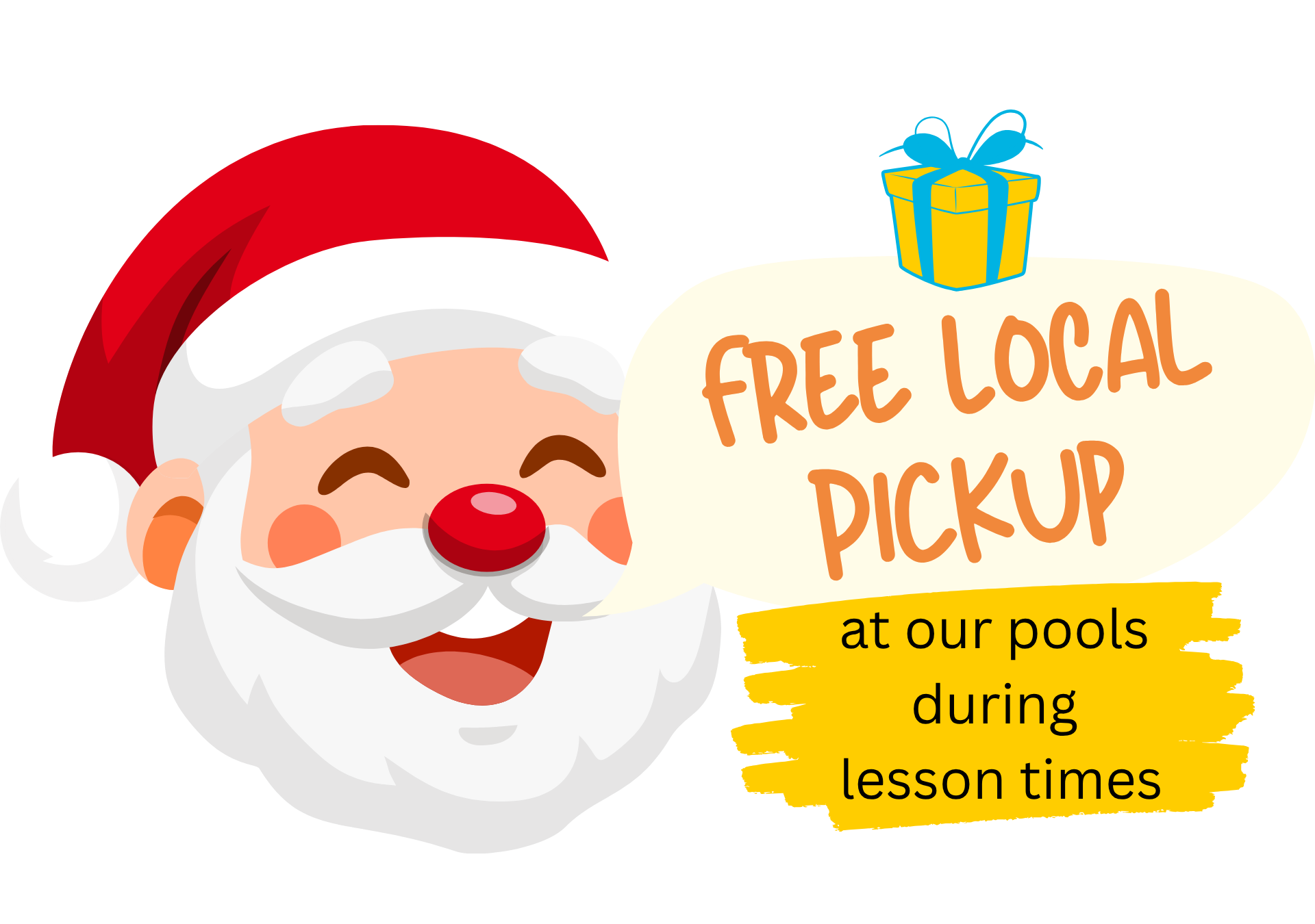 Free local pick up at our pools